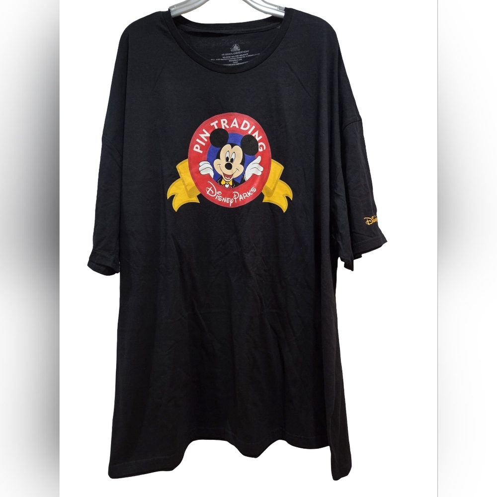 Disney Parks Mickey Mouse Pin Trading 25th Anniversary T-Shirt Adult 5XL NEW